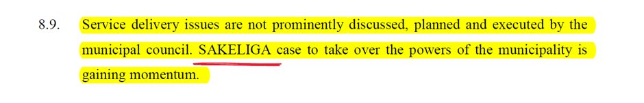 pietleroux's tweet photo. Note the value of strategic litigation! -->
Government admits that @Sakeliga's litigation, to put the municipality's finances under control of external auditors, appointed as a special master by the court, helped trigger the province's belated intervention. https://t.co/VDzHN9Q6mc