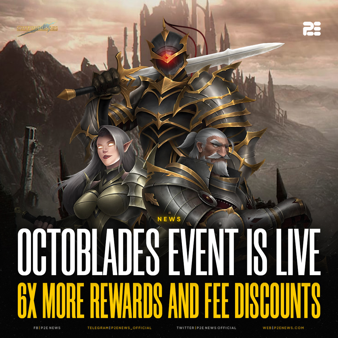 ⚔️ <a href="/CryptoBlades/">CryptoBlades</a> recently launched their Octoblades event! Find out in this article why this event is gaining a positive effect on the blockchain.

Article Link: p2enews.com/news/octoblade…
#CryptoBlades $SKILL