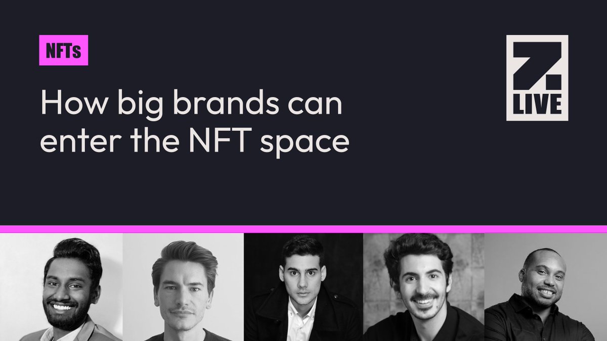 Zebu_live's tweet photo. What a fascinating discussion around “How Big Brands Can Enter the NFT Space.” 

With speakers Lewis Bish, @MarioNawfal @Paul_Adrien_ Robin &amp; moderator Velleyen Sawmy 

Check out their discussion on this hot topic⬇️
https://t.co/vgwf6uDL0P https://t.co/4bsyRZzBfL