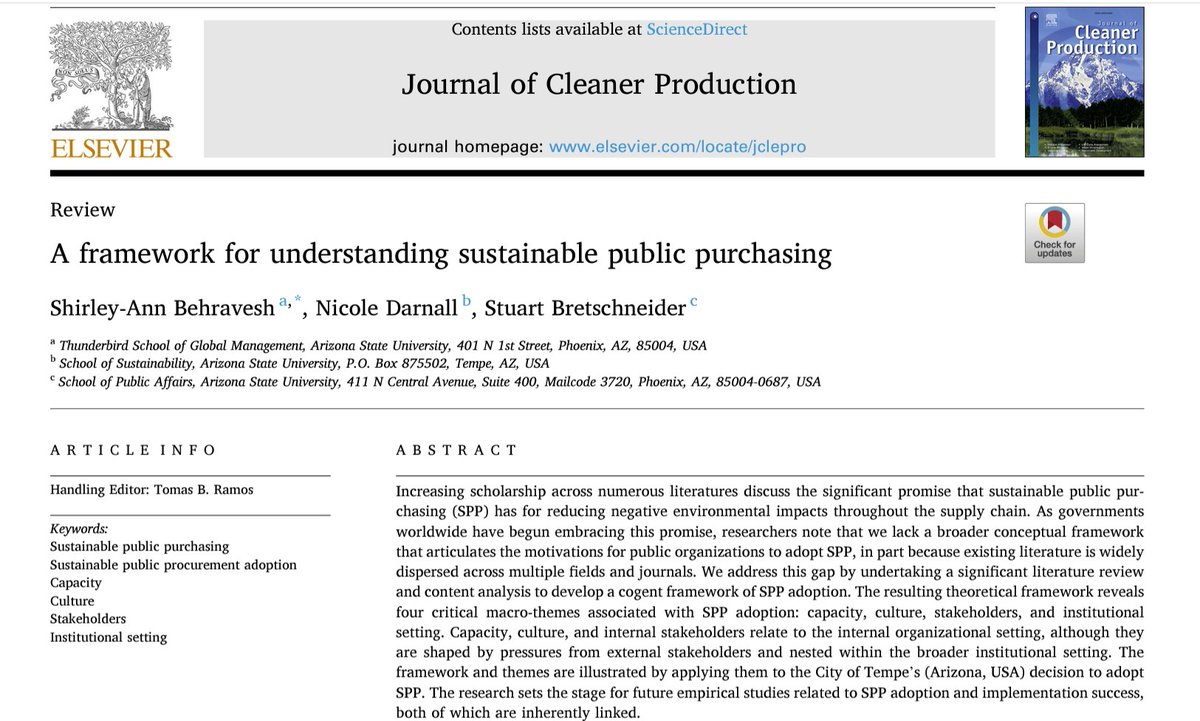 SustainPurch's tweet photo. @satab2, @drdarnall, &amp; Stuart Bretschneider's new publication on #SustainablePublicPurchasing has been published and it's FREE!

https://t.co/fm4ecQ7lsb

#sustainablepurchasing #sustainableprocurement #procurement #purchasing #publicprocurement #purchasingpower #publicpurchasing https://t.co/6BlPRJlUsw