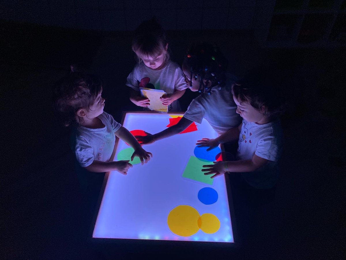 ERocaprevera's tweet photo. Llum, ombres, colors, formes, textures, transparències… estímuls sensorials que estimulen la creativitat dels infants de P2 #ERinfantil #torello #ERp2 https://t.co/yi8A5zSwr0