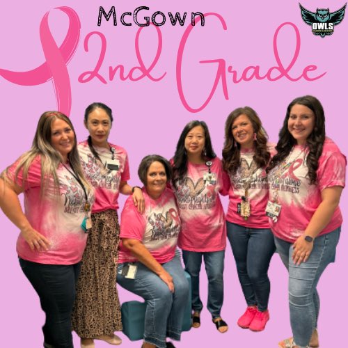 Mrs. Lee (@mrstorilee) on Twitter photo 2nd grade traded in their team shirt for a pink breast cancer awareness shirt for the month of October to support a survivor on our team! <a href="/cfisdmcgown/">@cfisdmcgown</a> #BreastCancerAwarenessMonth 2nd grade traded in their team shirt for a pink breast cancer awareness shirt for the month of October to support a survivor on our team! <a href="/cfisdmcgown/">@cfisdmcgown</a> #BreastCancerAwarenessMonth