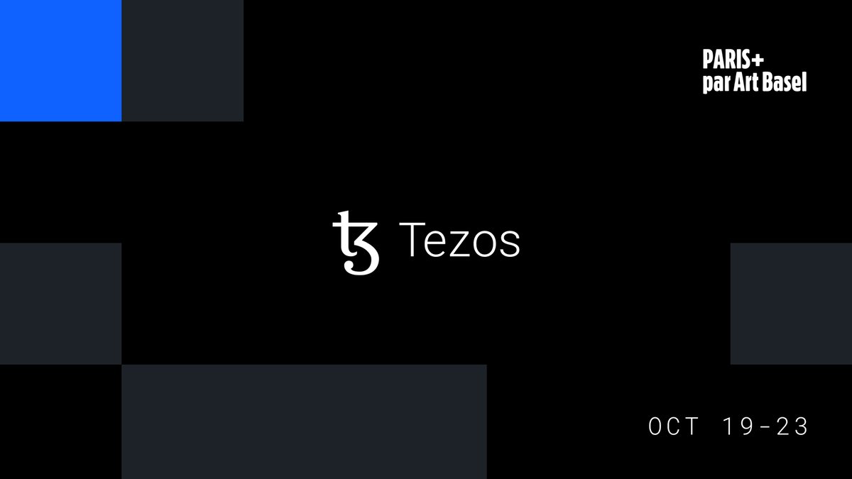 .<a href="/Tezos/">Tezos</a> ➡️ Paris+ par <a href="/ArtBasel/">Art Basel</a>.

More details coming soon.

#Tezos #ArtBasel