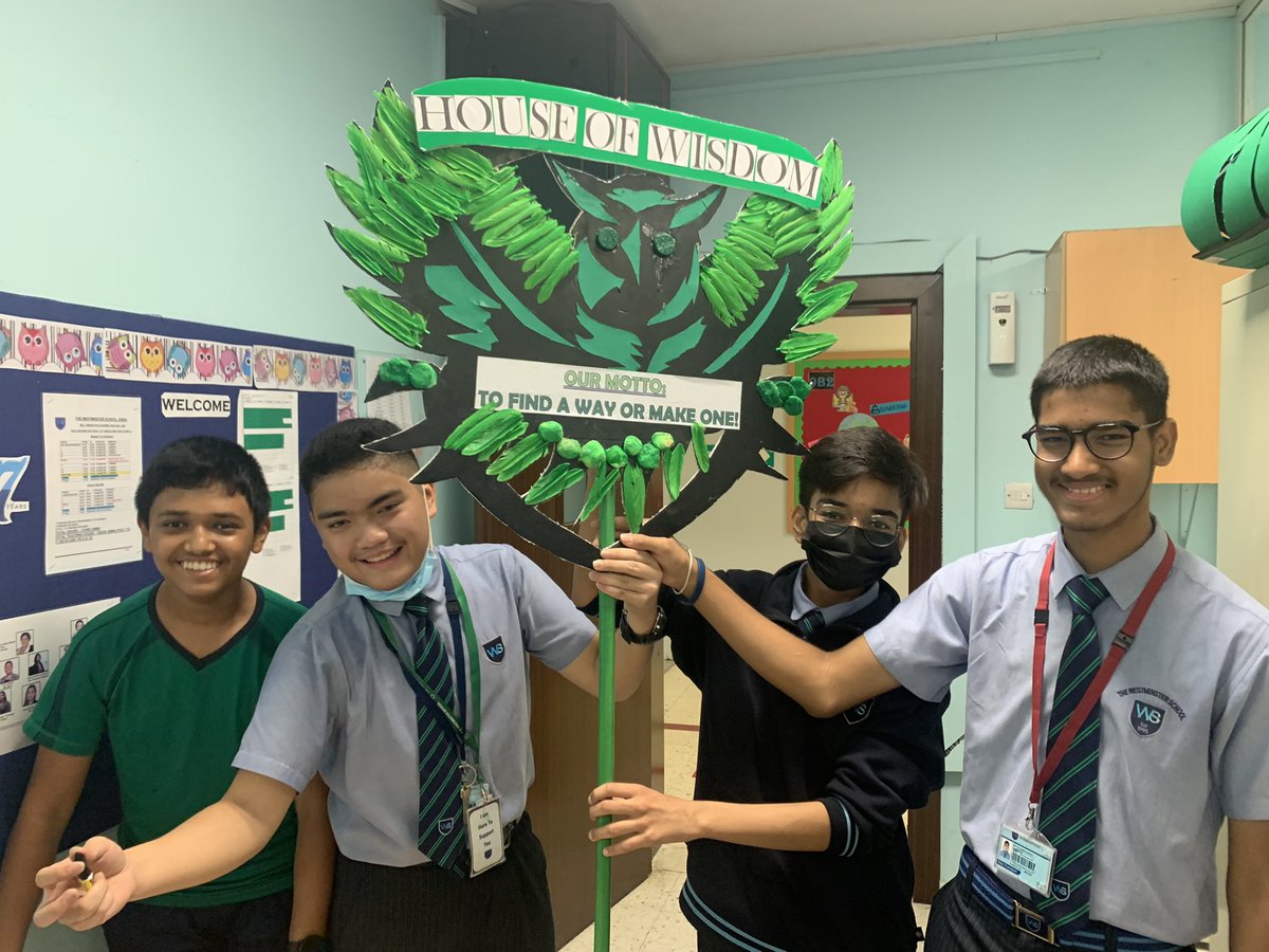 anvitaz's tweet photo. House of Wisdom - Secondary Boys leaders work hard and unleash their creativity yo bring to life a mindblowing mascot for their leader and head students. Our motto is to find a way or make one! Truly inspiring ! Well done boys @jijigeotws @khadeeja_safdar @Sarabjit2017 https://t.co/ivPl0MWCOw