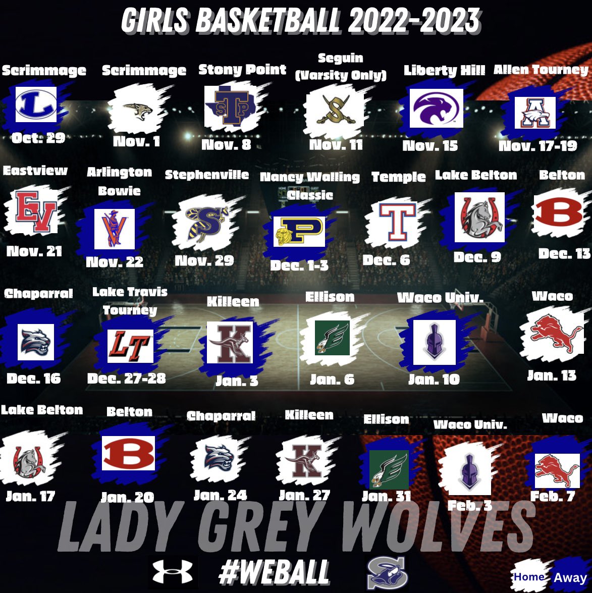 Shoemaker Lady Grey Wolves Basketball tweet media