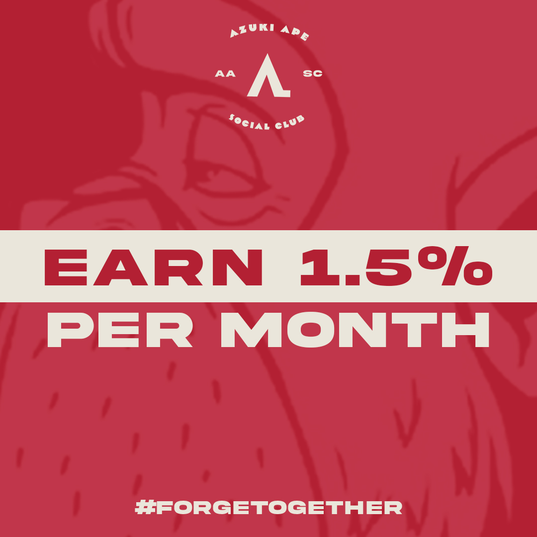 ♦️Azuki Ape METL Earnings♦️ 

Some exciting $METL related news: 

If the Azuki Ape Social Club floor hits 0.25 ETH and maintains it for 7 days, <a href="/ApeLiquidio/">ApeLiquid</a> will increase the METL Earnings for the collection to 1.5% per month. 

You know what to do…

#ApeTogether♦️