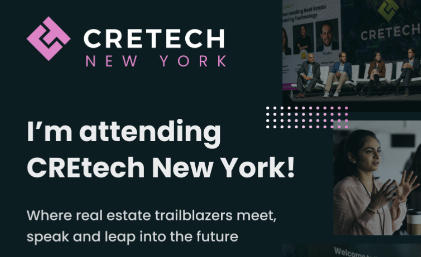 We'll be at #CREtech in #NYC next week!  We're excited to join in the conversation and innovate for the future of real estate.  Let us know if you're attending!

#CREtechNewYork2022 #CommercialRealEstate #RealEstate #GIS <a href="/DiscoverCREtech/">DiscoverCREtech</a> .  .