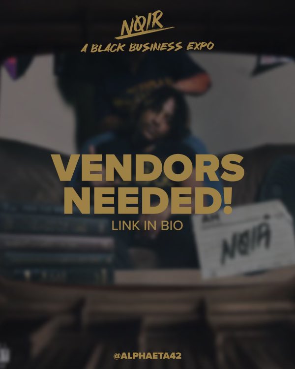 We invite everybody to NOIR: A Black Business Expo 🖤💰. Highlighting black owned businesses of all types! A one stop shop for everything black. Food, music, clothes, you name it! Saturday November 19th from 1-5PM at UMSL’s Millennium Student Center.