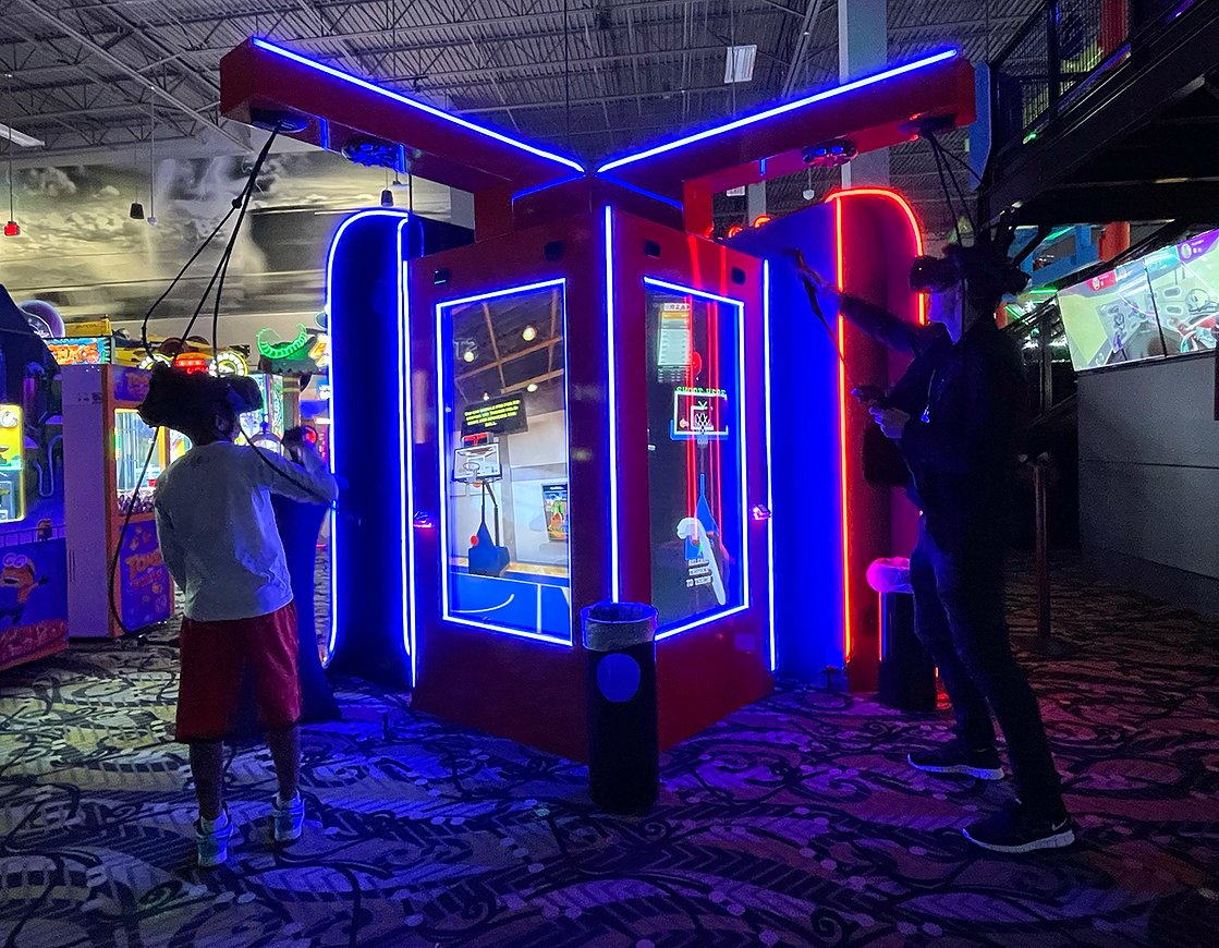 Operators can license Football Frenzy™ and/or Hoops Madness from our growing catalog of groundbreaking Real Sport™ VR Experiences for the #arcadeeasy #FURY, the industry’s first multi-sport #unattendedVR #attraction. More - sales@vrstudios.com or bit.ly/3B9KryI #arcade