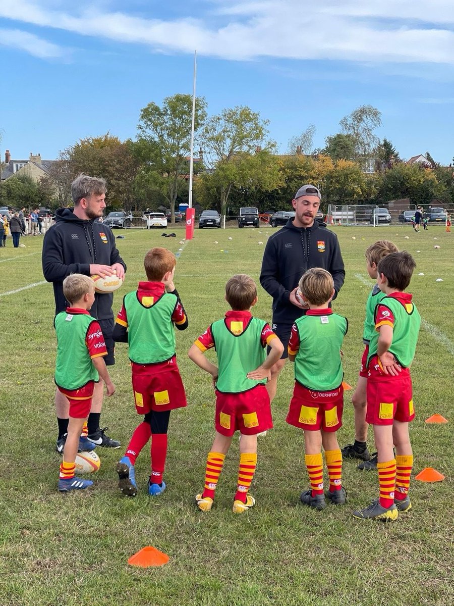 camrufc's tweet photo. @Natleague_rugby And following their Saturday heroics, Sunday morning 9.30 @scottylloyd13 and @Rian_hamilton were back at Volac Park coaching our minis. 

Thank-you guys. https://t.co/c4VhwM75Qy