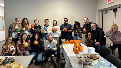 VandisInc's tweet photo. Pumpkin painting competition brought the Vandis team together last week at our first #BringOnTheFall event. #teambuilding #pumpkins https://t.co/EMMJq9XPxv
