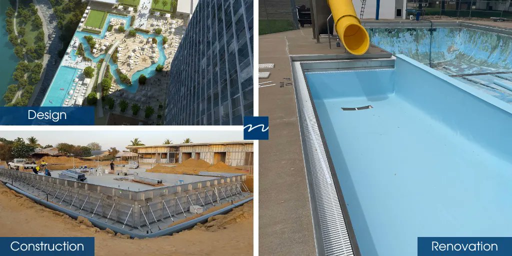 NatarePools's tweet photo. The proper design, construction, or renovation of an aquatic project is an extremely complex &amp; lengthy process. Whether it's an aquatic facility, specialty pool, or water feature, selecting the concepts, designs, systems &amp; construction methods is a difficult task. https://t.co/t08UhXhtNN
