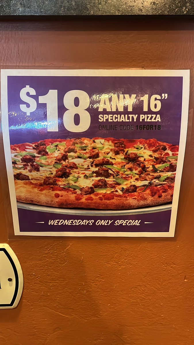 Glass Nickel Pizza (@glassnickelgb) on Twitter photo Any 16β Specialty Pizza for $18 on Wednesdays! Donβt forget, all pizza orders benefit <a href="/goldenhousegb/">Golden House</a>! #pizza #pizzawars #nationalpizzamonth #DomesticViolenceAwarenessMonth Any 16β Specialty Pizza for $18 on Wednesdays! Donβt forget, all pizza orders benefit <a href="/goldenhousegb/">Golden House</a>! #pizza #pizzawars #nationalpizzamonth #DomesticViolenceAwarenessMonth