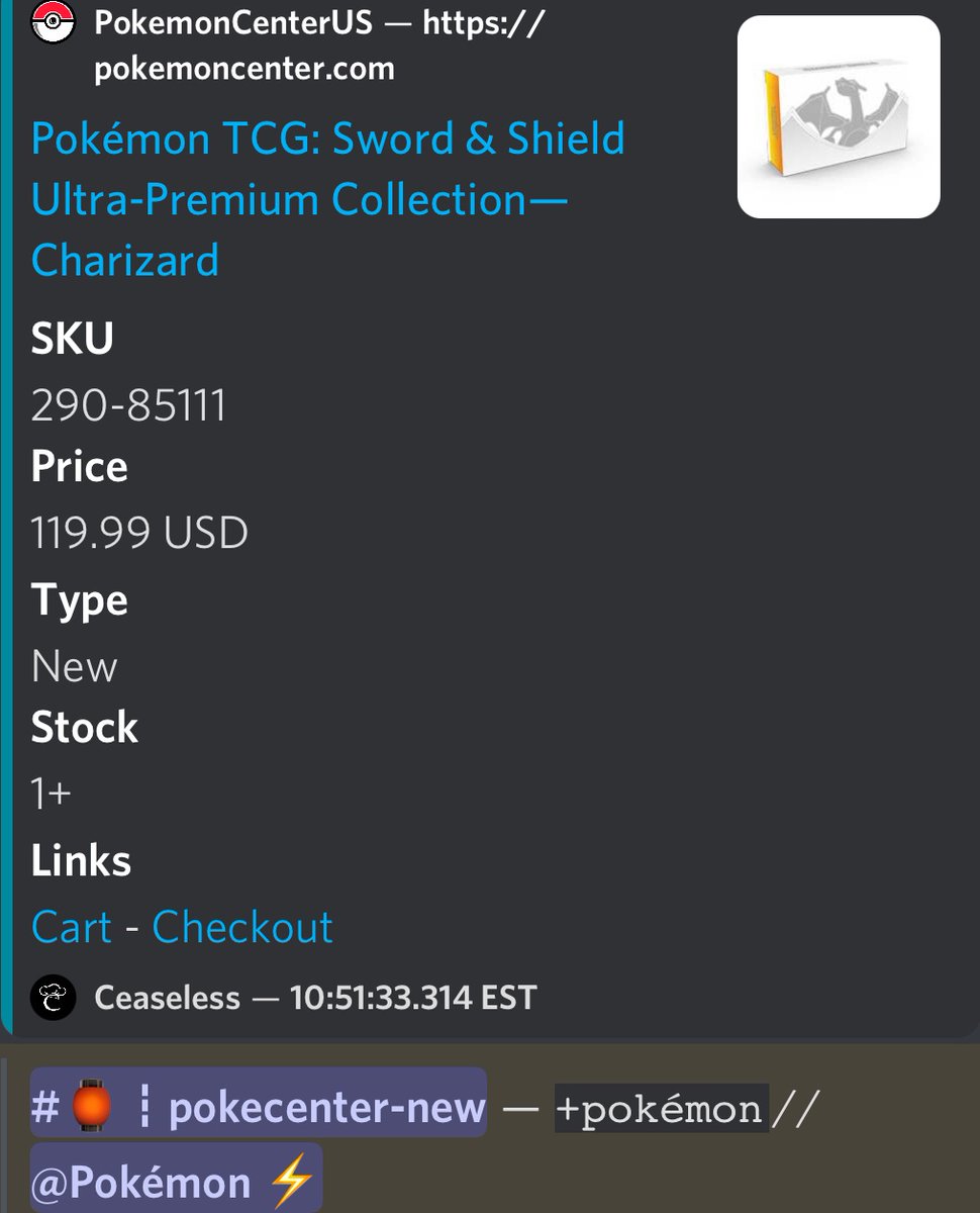 CeaselessCooks's tweet photo. A huge day for drops so far💥

Members were notified in advance with early links &amp; info, sms texts, and auto ping monitors, giving us an edge on the completion🏎💨

Zard UPCs on Target &amp; Pokecenter, Prizm NBA Megas &amp; Retail boxes, &amp; much more🔥

And we still have Walmart tonight! https://t.co/fdYa7ZAksN
