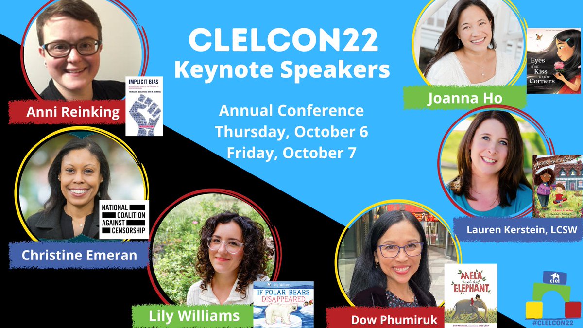 CLELorg's tweet photo. Due to unforeseen circumstances, Dr. Jean Ciboroski Fahey is unable to join us at #CLELCON22 tomorrow; however, we are delighted to announce Dow Phumiruk as a panelist at CLEL's 2nd picture book author/illustrator event! Many thanks, Dow! https://t.co/JyQ6NkpN1R https://t.co/KXnXhbpOHs