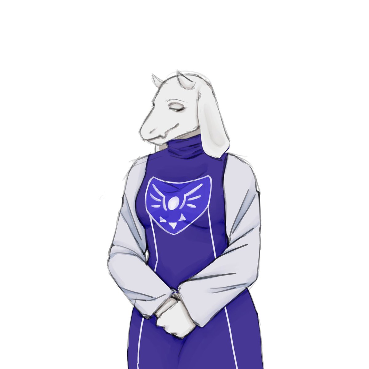 just a sketch with mom-goal 
#tori #toriel