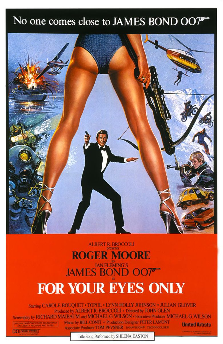 #NowWatching For Your Eyes Only (1981)

It’s #JamesBondDay watching one of my Top 5 Bonds.

“I love a drive in the country. Don't you...?”

#JamesBond 
#Bond60