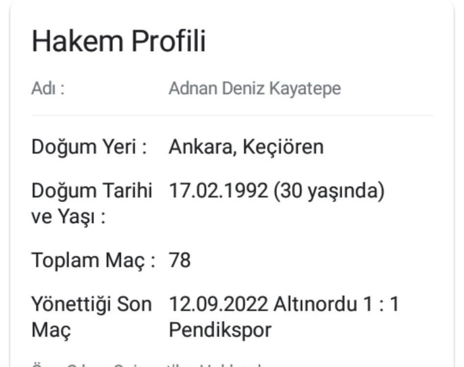 fahrix's tweet photo. Keciörengücü Boluspor karşılaşmasına Ankara Keciörengücü doğumlu olan Adnan Deniz Kayatepe atanması nekadar etik @TFF_Org @Superligyolucom @AltLiglerTR @nazimturknas @merihonal1 @GlKoray @dennizyenerr https://t.co/yCJ5wMWMVu