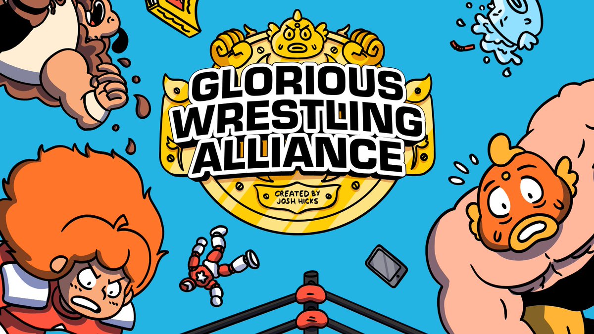It's the first anniversary of Glorious Wrestling Alliance: Ultimate Championship Edition from <a href="/LernerBooks/">Lerner Books</a>. And so, news: we're making a short film/pilot alongside <a href="/CreativeWales/">Creative Wales</a>! I'm writing and directing! The great <a href="/aloofness/">Nia Alavezos</a> is producing! <a href="/sunandmoon_anim/">Sun & Moon Animation</a> is on production! 📺