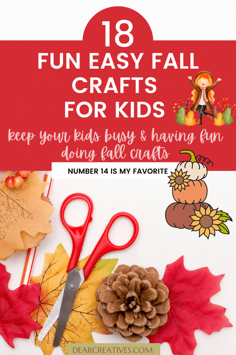 DearCreatives's tweet photo. Easy Fun Fall Crafts (For Kids) - Fall crafts for preschoolers, toddlers, & kids. All have instructions & some have templates. You don't want to miss this! --> https://t.co/jSPdyPvDfy #fallkidscrafts #funstufftodo #fallkidsactivities #craftsforkids #kidsactivities #kidscrafts https://t.co/EHhNbFchFb
