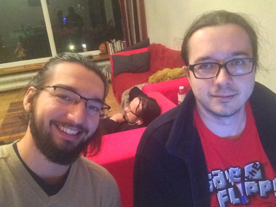 sk (@kroskiewicz) on Twitter photo #butcher2D is 6 years old today! Time flies. Thankfully, <a href="/THDtweet/">Transhuman Design</a> took this photo about an hour before the release, so we can re-live that exhilarating moment together. From left to right: <a href="/KhaloshTweets/">Krzysztof Chomicki</a> <a href="/mcniedz/">Maciej Niedzielski</a> and me :) #butcher2D is 6 years old today! Time flies. Thankfully, <a href="/THDtweet/">Transhuman Design</a> took this photo about an hour before the release, so we can re-live that exhilarating moment together. From left to right: <a href="/KhaloshTweets/">Krzysztof Chomicki</a> <a href="/mcniedz/">Maciej Niedzielski</a> and me :)