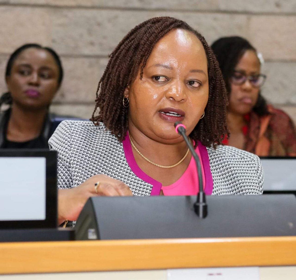 Governor_Cheboi's tweet photo. Today, I joined Excellency Governors led by the Chair, Council of Governors H.E @AnneWaiguru for a roundtable meeting with Ms. Amina J Mohammed, United Nations Deputy Secretary General on climate action at the devolved level. https://t.co/bbpey8VPnm