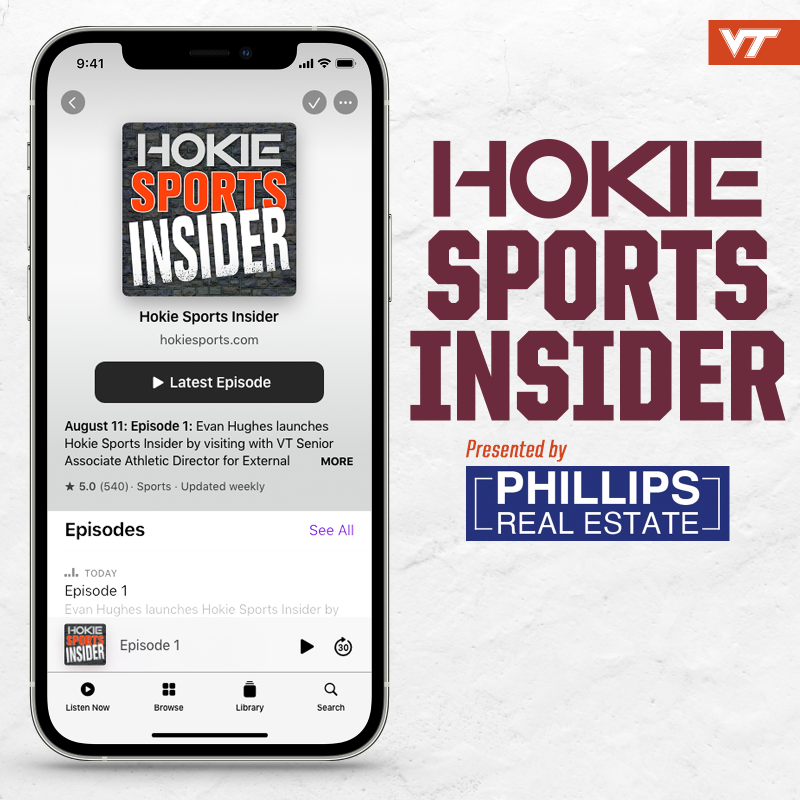 hokiesports's tweet photo. Listen to the newest episode of 𝗛𝗼𝗸𝗶𝗲𝗦𝗽𝗼𝗿𝘁𝘀 𝗜𝗻𝘀𝗶𝗱𝗲𝗿 🙌

@EvanKHughes sits down with @HokiesWrestling's @connman__ to discuss being named ACC Wrestler of the Week, what makes the team so good and more!