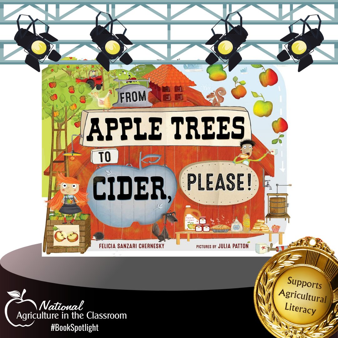 "From Apple Trees to Cider, Please!" is a realistic account of how apple cider is pressed, flavored with the charm and vigor of a harvest celebration.

agclassroom.org/matrix/resourc…

#agliteracy #agclassroom #agliteracybooks #bookspotlight #apples #cider #elementarybooks