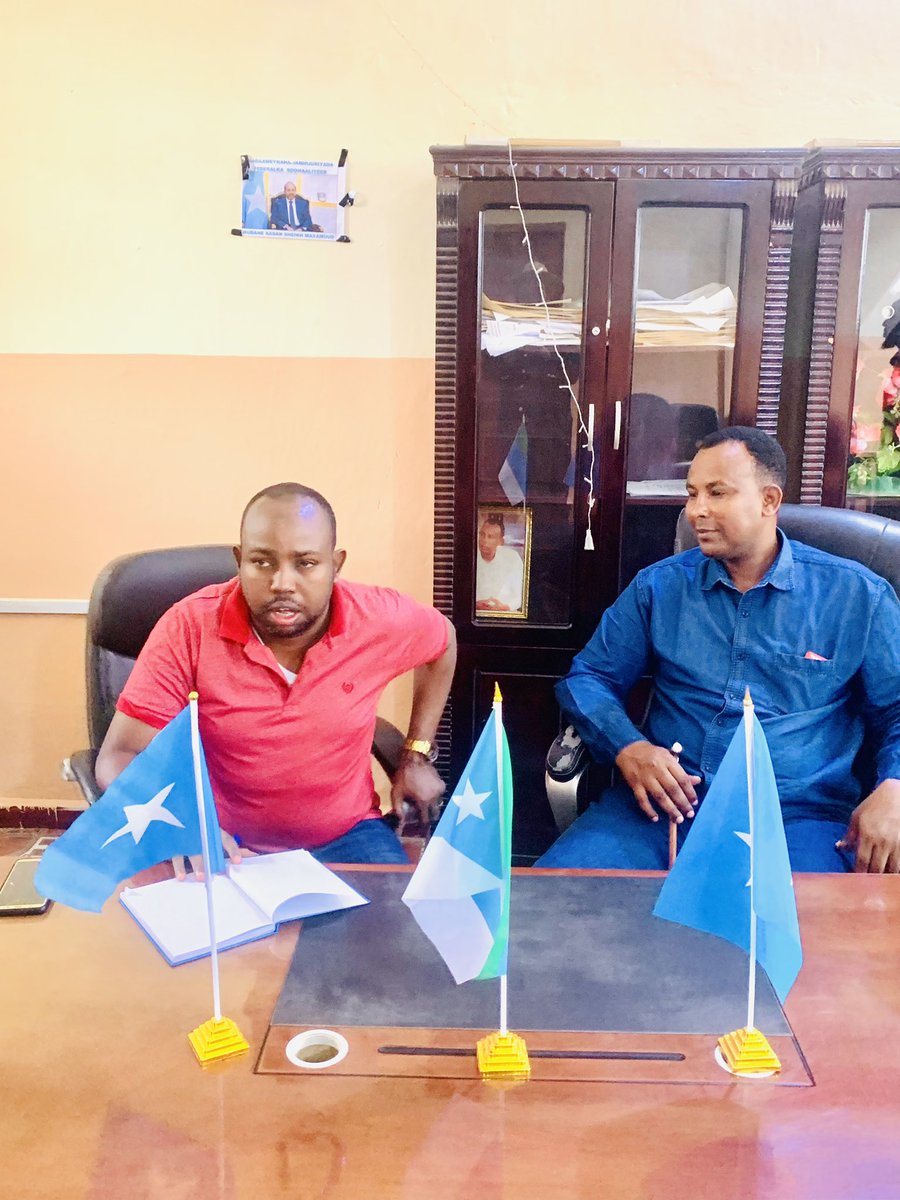 LuuqDC's tweet image. Today i received UJAMAA AFRICA team from Mogadishu along with their Gedo representative @Abdideck2 who set up the ground works for the team to successfully undertake their field assignment in #Luuq district.
We’re committed 2 strengthening our collaboration with humanitarian org.