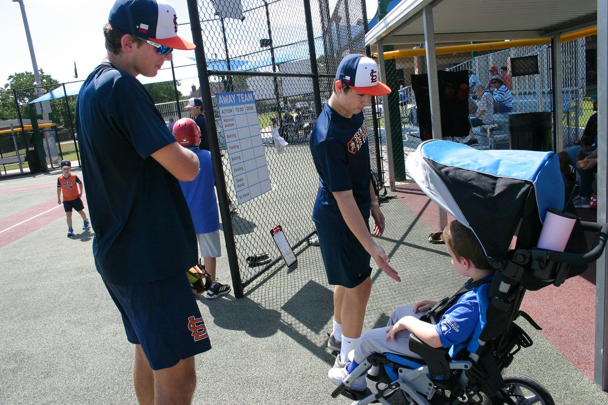 katyisd's tweet photo. The SLHS Baseball team recently volunteered with The Miracle League, a sports organization for special needs children. We are so proud of you for making a positive impact in the lives of others. Great job, Spartans! Check out more photos here: https://t.co/CVdSX0f1XV https://t.co/hE4MAKqc9T