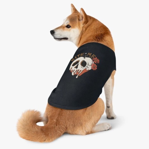 SzabolcsCibi's tweet photo. Excited ๐to share the latest addition to my #etsy shop: Bite Me #skull #Halloween #PetTankTop ๐https://t.co/X5FHyipHaH #shibainu #anniversary #halloween #white #croppetfall #halloweenpet #croptopskull #halloweenpetgift #fallpettanktop #pet #dog #cat #etsyshop #etsyboost #etsโฆ https://t.co/WoWNlNtoDQ