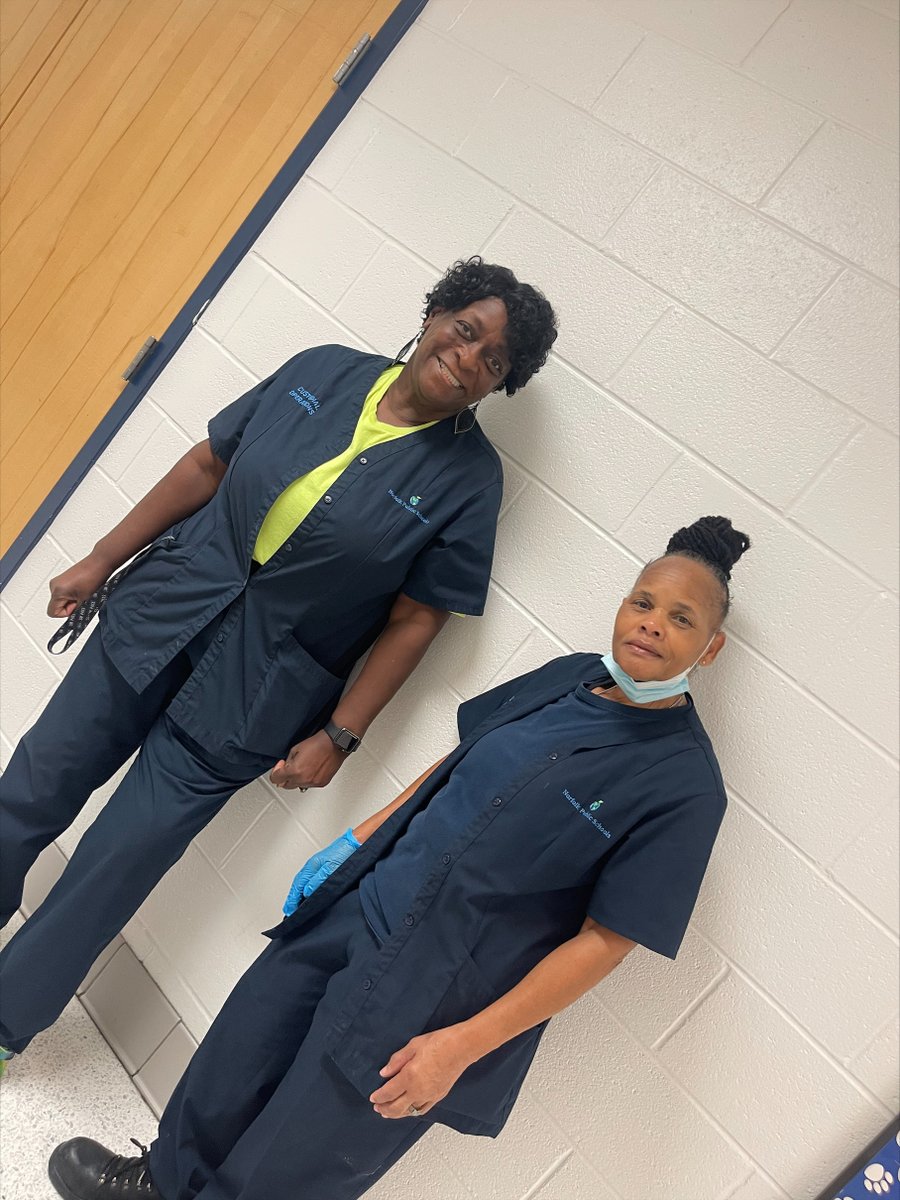 NPSchools_VA's tweet photo. We're celebrating our custodial staff! Up today: @ColemanPlaceES. "They work so hard with a staff of 3 doing the work of 5!" said Principal Dr. Pamela Tatem. "We want them to feel the love!" Shout-outs to Building Supv. Jonathan Dillard &amp; custodians April Long &amp; Clarinett Milon! https://t.co/1duga1m9Vx