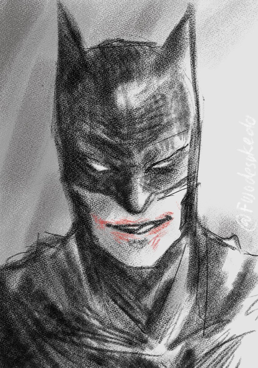 fujodesukedo's tweet photo. A quick simple sketch of 🦇 🤡 

I saw someone draw this.. 
So I wanna make my own too 💫

I wanna make BatmanXJoker after watching some clips of em 😚

(Sorry i dont know the original artist cause i only get to see it briefly) https://t.co/t42RfmJso7