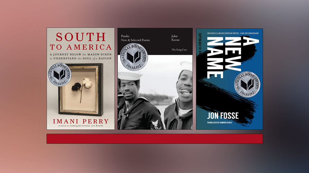 HarvardMagazine's tweet image. Congratulations to the following #Harvard alums for being named @nationalbook Awards finalists: @imaniperry, J.D.-Ph.D.’00 (#nonfiction)
John Keene ’87 (#poetry)
Damion Searls ’92 (#translation)
harvardmagazine.com/2022/10/three-…