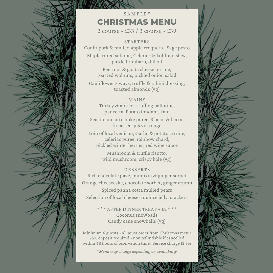 WildingSal's tweet photo. We’d love you to join us for a Wild(ing) Christmas!

Call, email or ask in house to discuss your Christmas Booking.

Enjoy some of the sumptuous delights designed by Head Chef Jason &amp; the team.

And of course we have ALL the Xmas wine, cocktails &amp; more.

https://t.co/3fEzB0GC6z https://t.co/4AXPGoaQLk