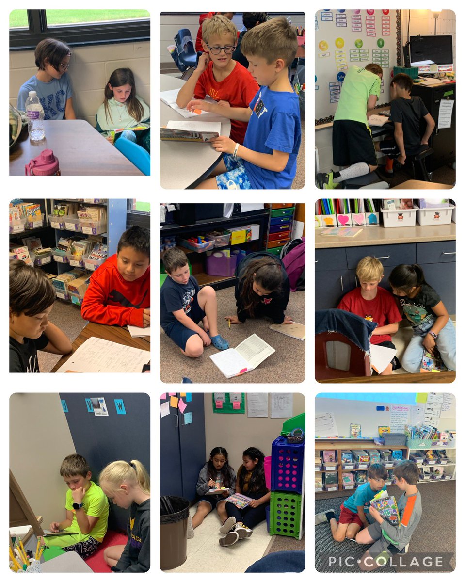 Today we had pair conferences to get feedback on drafts we want to publish. #WritingWorkshop #NevadaCubPride