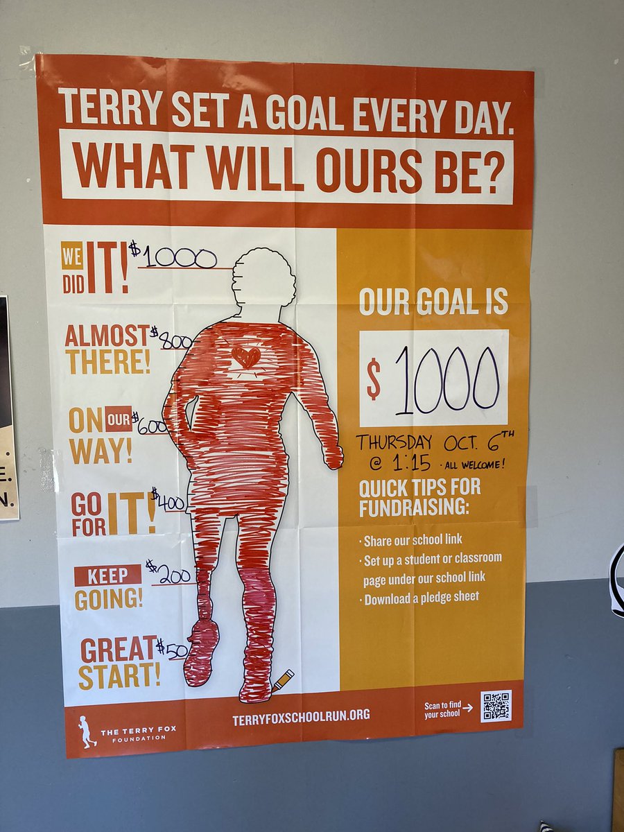 What an amazing community! Our food donation bin for our local food bank is overflowing and we have nearly reached our $1000 Terry Fox fundraising goal! We are collecting for both until tomorrow! <a href="/JpsTdsb/">West Rouge JPS TDSB</a> <a href="/Anu_Sris/">Anu Sriskandarajah</a> <a href="/TDSB_LN16/">John Currie</a>