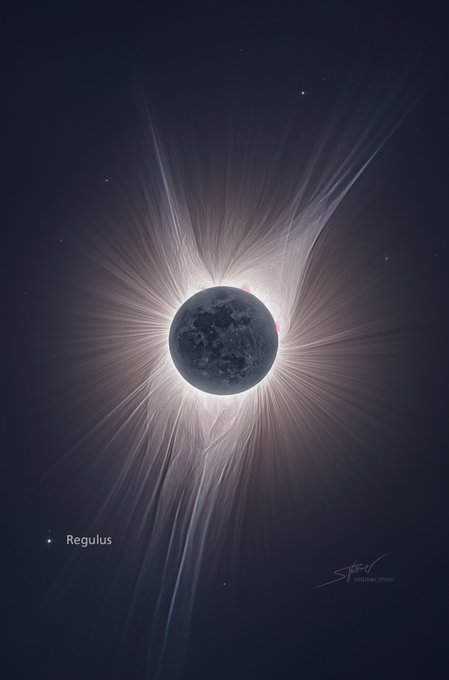 Aerospace_Lovr's tweet photo. HDR image of a Solar Eclipse by @SeVoSpace.😲 https://t.co/dtAHE6GPHv