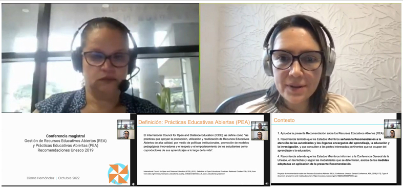 📢 Comenzó en #BIREDIAL_ISTEC2022 conferencia Gestión #Recursos_Educativos_Abiertos y #Prácticas_Educativas_Abiertas - Recomendaciones 
<a href="/UNESCO/">UNESCO 🏛️ #Education #Sciences #Culture 🇺🇳</a>  2019 - Diana Hernández  
<a href="/UNEDCostaRica/">UNED.CR</a>
 
Facebook <a href="/BIREDIAL_ISTEC/">BIREDIAL-ISTEC</a> 
➡ lnkd.in/dMcVX2CU 

#cienciaabierta #accesoabierto