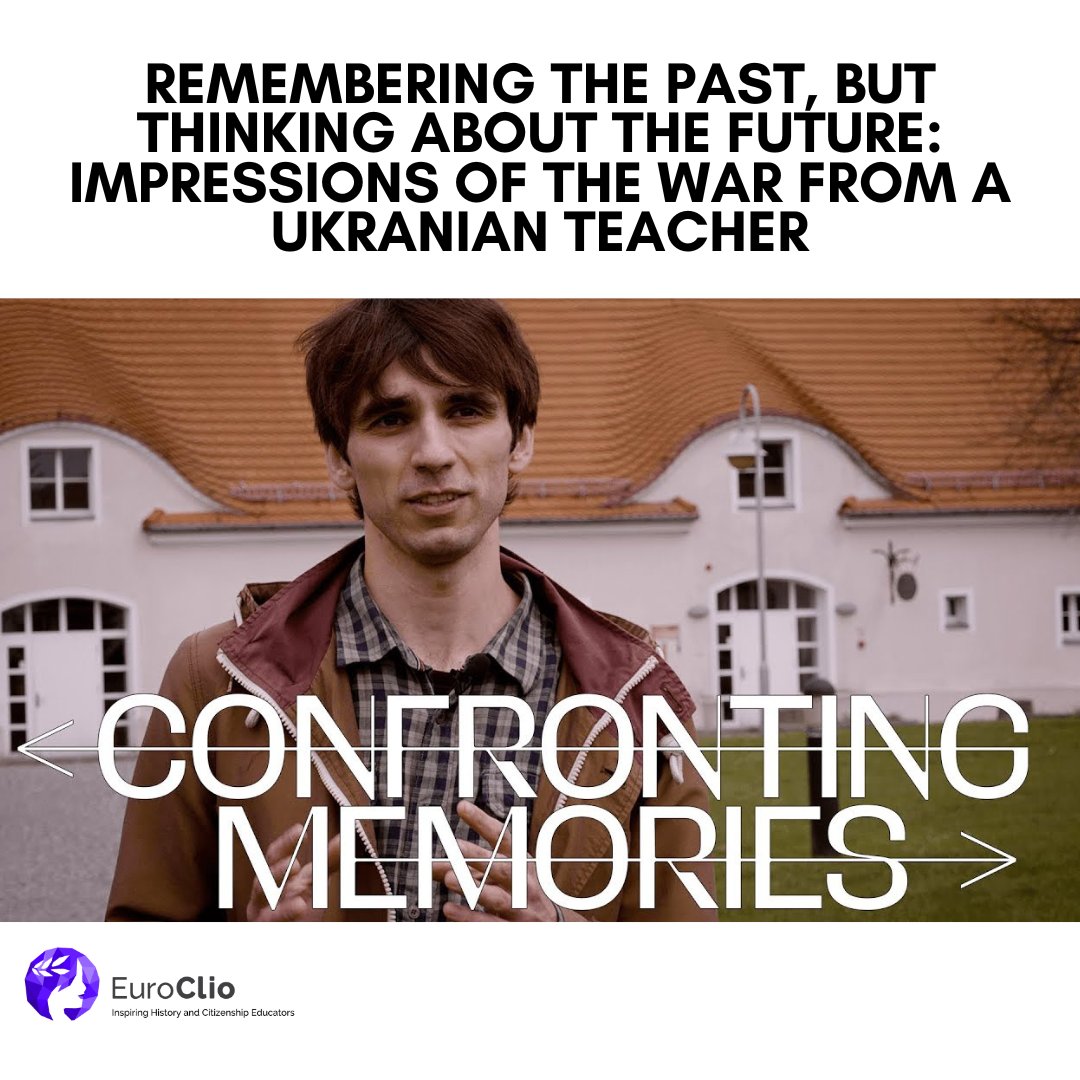 EuroClio's tweet photo. For @ConfrontingMems, Marcus Chavasse 
@EU_Russia_CSF
 &amp; Kamila Łabno-Hajduk @KolegiumWroclaw conducted an interview with Ukrainian history teacher Taras Oleksyn on changes, challenges, and opportunities for history education in his country
👉https://t.co/aEHHR6uRAu https://t.co/r7KogtFyOf