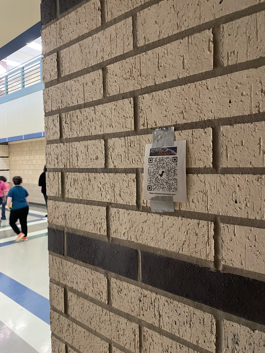 mrbehnke13's tweet photo. Trade network scavenger hunt underway at Stevens! Students looking for QR codes I’ve hidden around the school, and have to do Goose Chase tasks when they find one! @NISDGTAA @NISDSTEVENS https://t.co/e2iUQ3clbB
