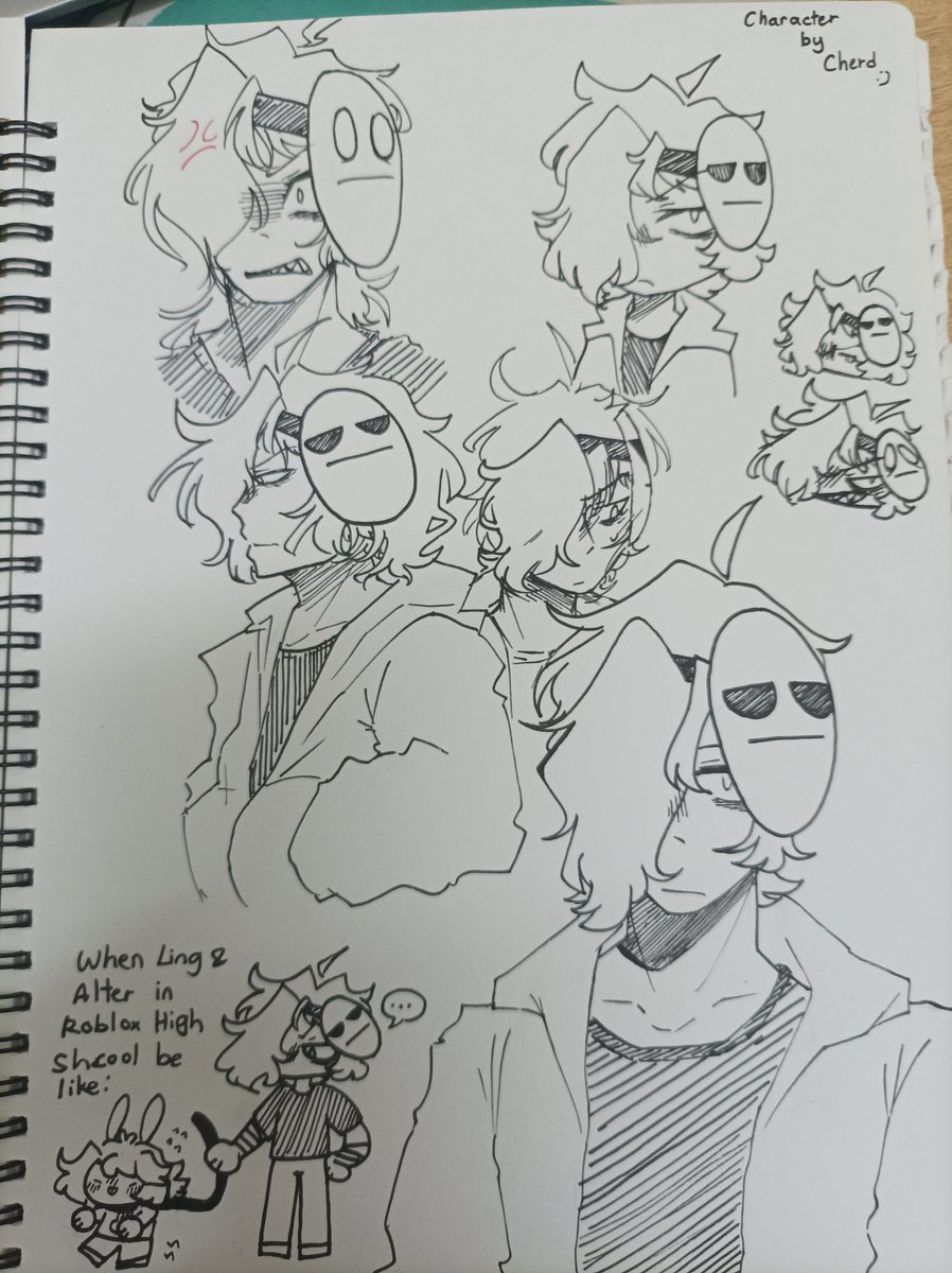 zeroz_ling's tweet photo. character by @Cherd_lmao 
just got bored in school so i drew this character named Alter((hope i didnt type it wrong https://t.co/A3BYwRQKOX