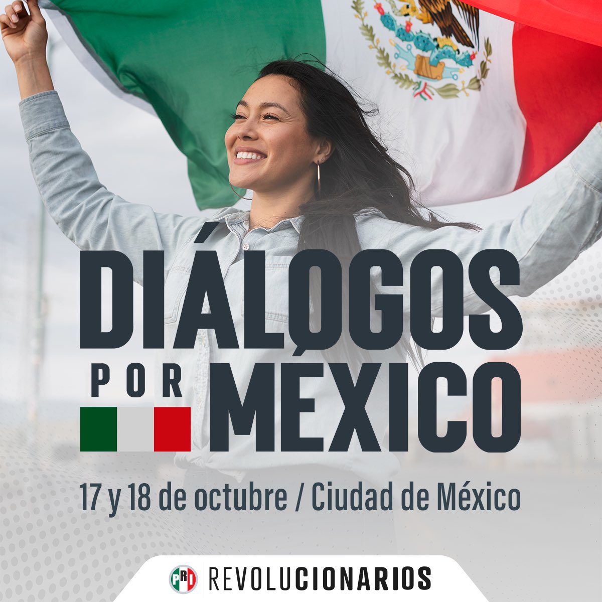 PRI_Nacional's tweet photo. Las y los priistas construiremos juntos la oferta política que México necesita, por ello llevaremos a cabo los #DiálogosPorMéxico, un ejercicio en el que cuadros de nuestro partido presentarán propuestas y su visión de país. https://t.co/H5ADYkfXaH