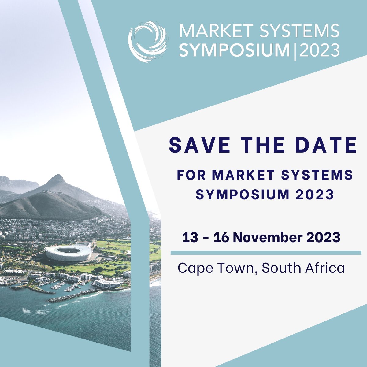 After three years of connecting online, Vikāra Institute is pleased to announce that the 6th Global Market Systems Symposium will be back in person in 2023!

Mark your calendars for 13 - 16 November 2023, in Cape Town, South Africa, returning to Lagoon Beach Conference Center!