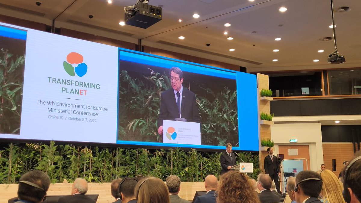 SalinaGrenet's tweet photo. Happy to be leading the 🇫🇷 French delegation at the 9th #EnvironmentforEurope 🌍 Ministerial Conference hosted by #Cyprus 🇨🇾. We welcome the focus on sustainable infrastructures &amp; tourism as well as the solidarity expressed toward Ukraine 🇺🇦. #UNECE #NicosiaEfE #efe2022 https://t.co/4MPlGdfcW6