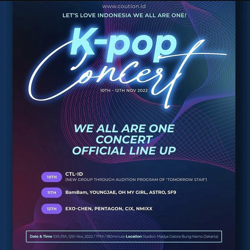 jastipinyukkk__'s tweet photo. OPEN JASA WAR/JASTIP TIKET KONSER WE ALL ARE ONE K-POP CONCERT✨
✅ Bisa dibantu sampai tiket fisik
✅ Fee ±150K dibayar jika dapat
✅️ Bokslot 50K
💌 dm for more info!
#Jastipinyukkk__
#TomorrowStar #BAMBAM #YOUNGJAE #OHMYGIRL #ASTRO #SF9 #EXO_CHEN #PENTAGON https://t.co/uRKcBouCFa