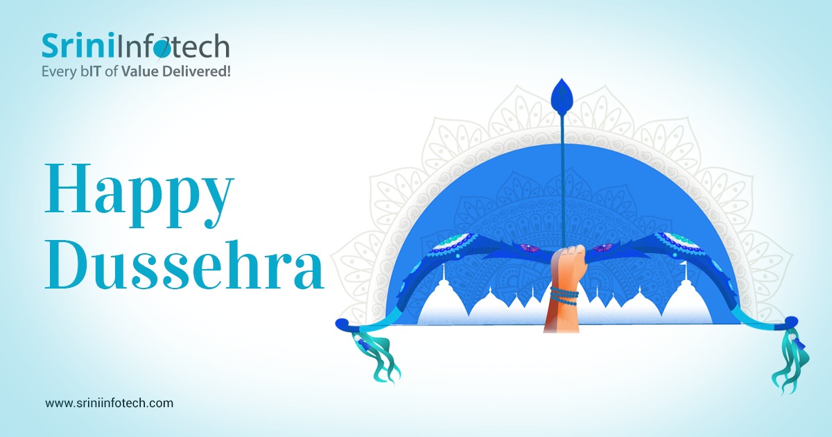 sriniinfotech1's tweet photo. A time for celebration, A time for victory of good over evil. Happy Dussehra!

#dussehra2022 #happydussehra https://t.co/QXdlDuiKbR