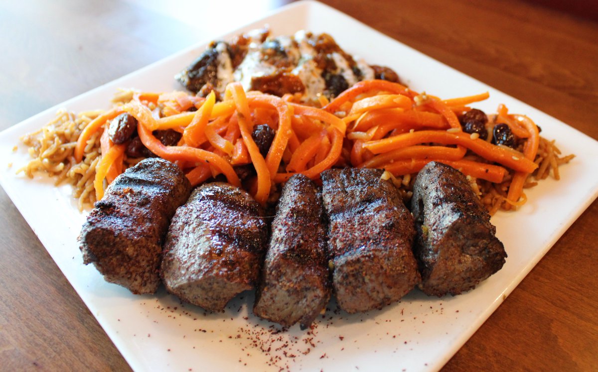 We apologize to those of you that missed out on our lamb tenderloin the last few days as we ran out. It's back and it's as delicious as always! If you haven't tried it yet, now is the perfect time! We marinate the meat overnight and charbroil it to perfection.