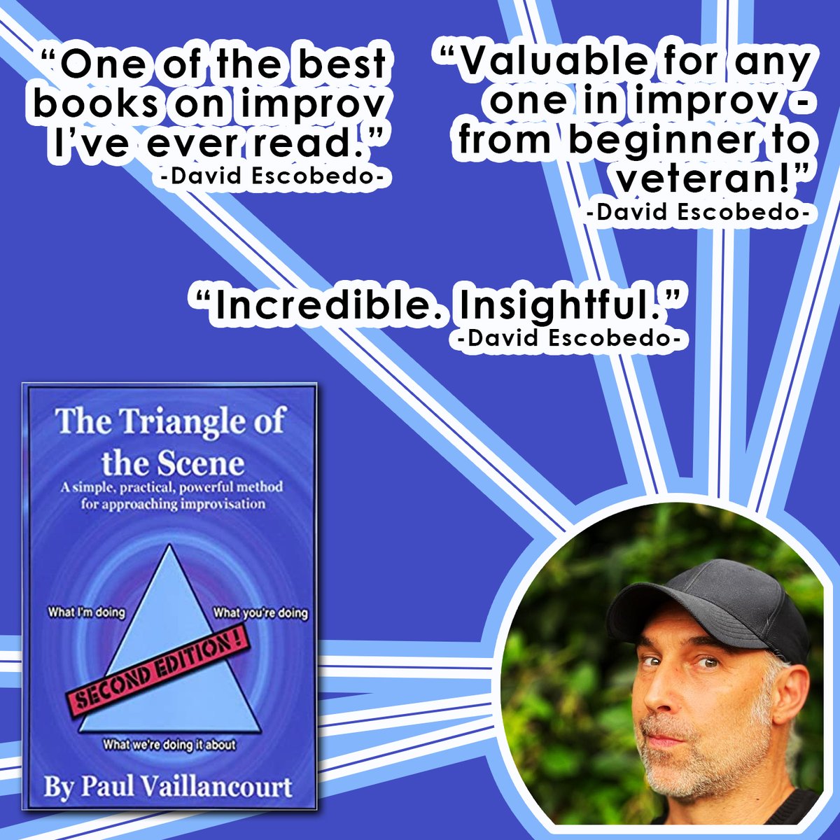 BoostImprov's tweet photo. TRIANGLE OF THE SCENE
by Paul Vaillancourt
One of the best books on improv I've ever read.
Available here:
https://t.co/MNA1aknRxu
#Improv
#ImprovBooks https://t.co/D96NNNmJir