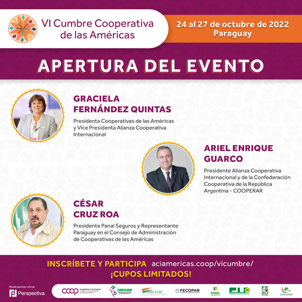 ConfecoopCol's tweet photo. #VICumbreCooperativa 
VI Cumbre Cooperativa de las Américas 
 24 al 27 de octubre Agenda Cumbre con apertura de @FernandezGCoop @ArielGuarco y #CesarCruz 
27 al 29 Derecho Cooperativo
Jornada de Comunicaciones en paralelo de la Cumbre.
Imperdible https://t.co/G5XKECQIDG https://t.co/c7x02sgJ3O
